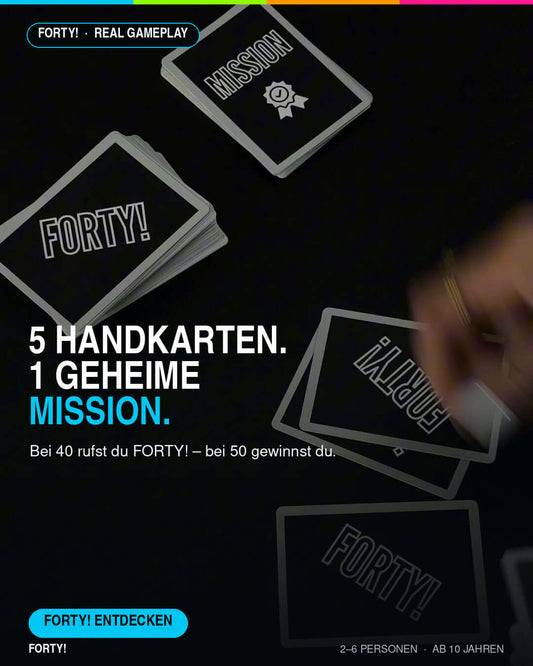 FORTY! Spielregeln einfach erklärt: Anleitung, Missionen & Strategietipps