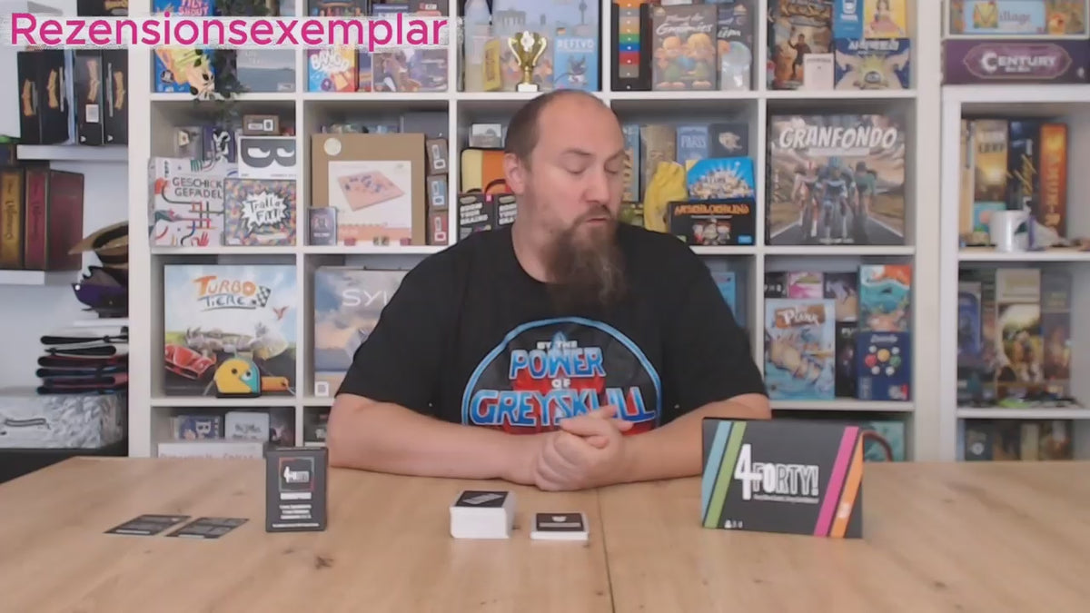 Video laden: würfelräuber stellt das Kartenspiel FORTY!und BONUSPACK! vor